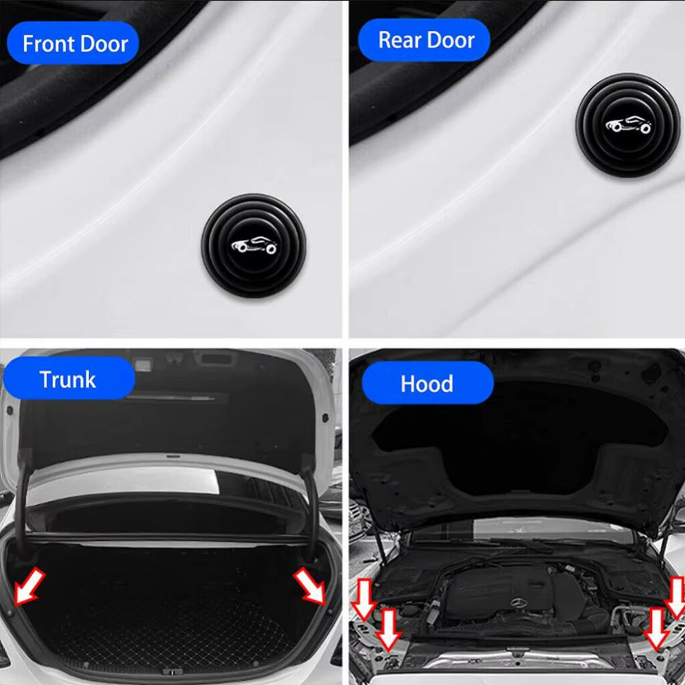 10Pcs Shock Absorber Silicone Protection Sticker Universal Pad Car Door Shock Stickers Absorber Gaskets Car Exterior Accessories