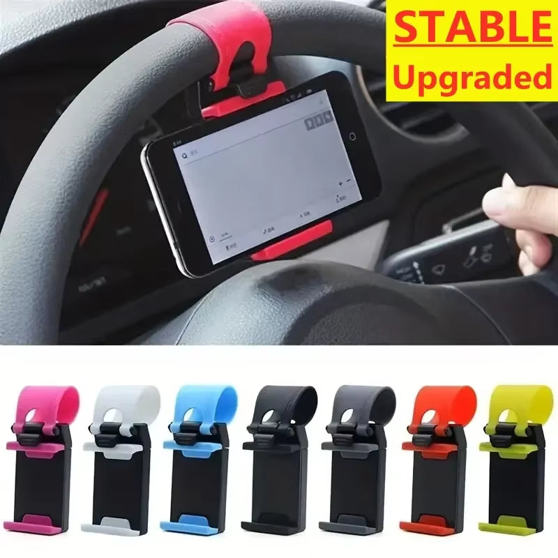 Universal Car Steering Wheel Phone Holder Hook Mount Navigation Mobile Phone Bracket Support in Car for Iphone Xiaomi Samsung