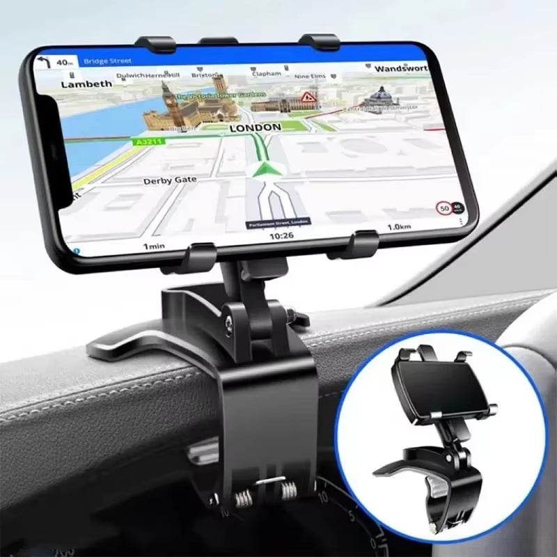 Universal Car Phone Holder Stand Dashboard Car Clip Mount GPS Display Bracket Car Mobile Phone Support for Iphone Samsung Xiaomi