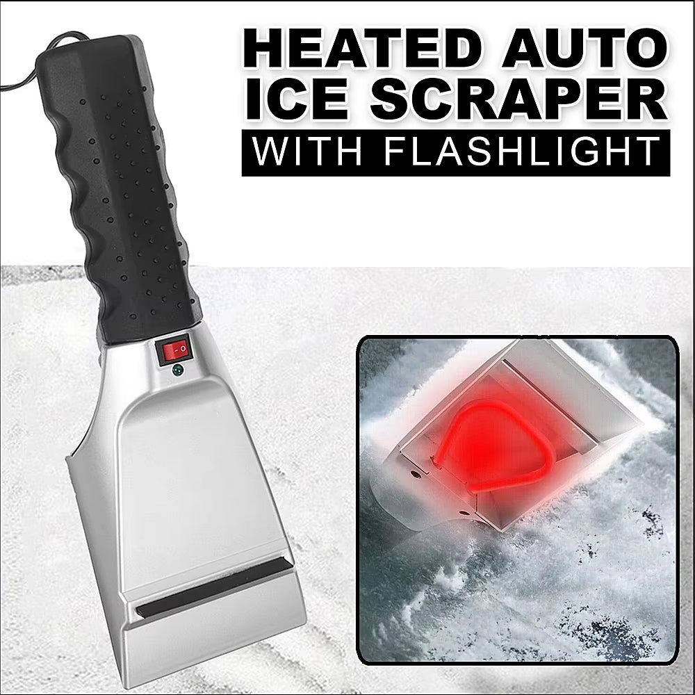 1PCS 12V Electric Heated Car Ice Scraper Automobiles Cigarette Lighter Snow Removal Shovel Auto Windshield Glass Defrost Tools