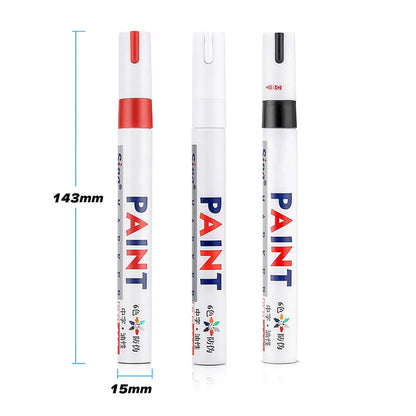 1 Piece Car Paint Pen Waterproof Car Wheel Tire Oily Painting Mark Pen Auto Rubber Tyre Tread CD Metal Permanent Paint Marker