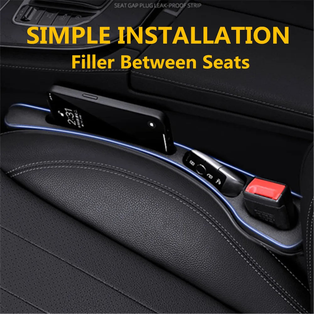 2PCS Car Seat Gap Filler between Seats Crevice Interior Decoration Auto Accessories for BMW E46 E90 E60 F30 F10 E39 G20 F20 E92