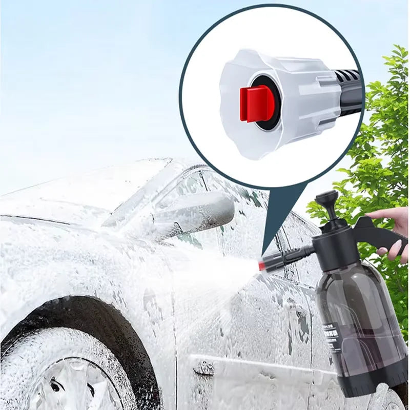 Car Wash Watering Can Hand-Pressed Car Wash Foam Watering Can Home Car 2L Flower Spray Watering Can Flower Watering Sprayer