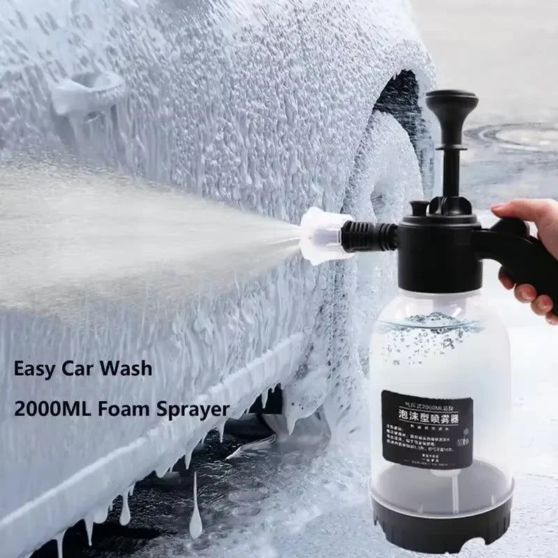 Car Wash Watering Can Hand-Pressed Car Wash Foam Watering Can Home Car 2L Flower Spray Watering Can Flower Watering Sprayer