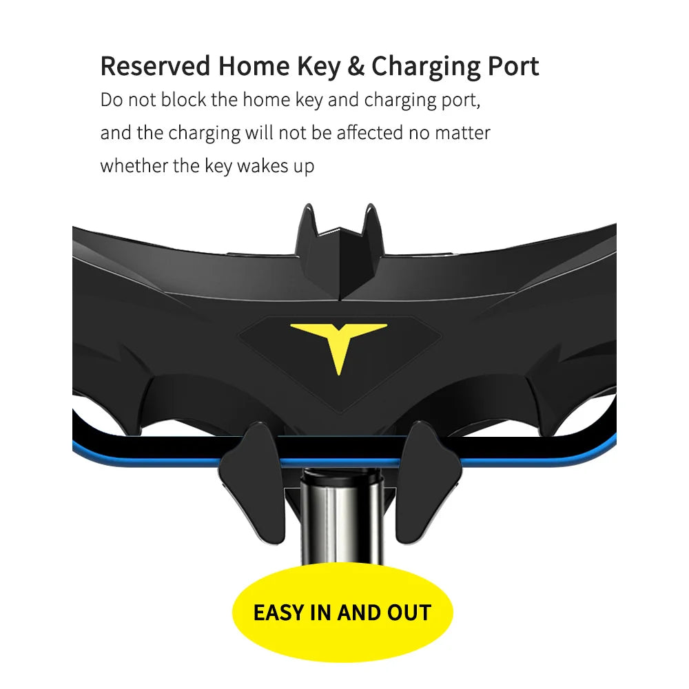 Bat-Shaped Gravity Buckle Type Car Phone Holder Air Outlet Navigation Support Frame for All 4-6.5 Inch Phone for Iphone Samsung