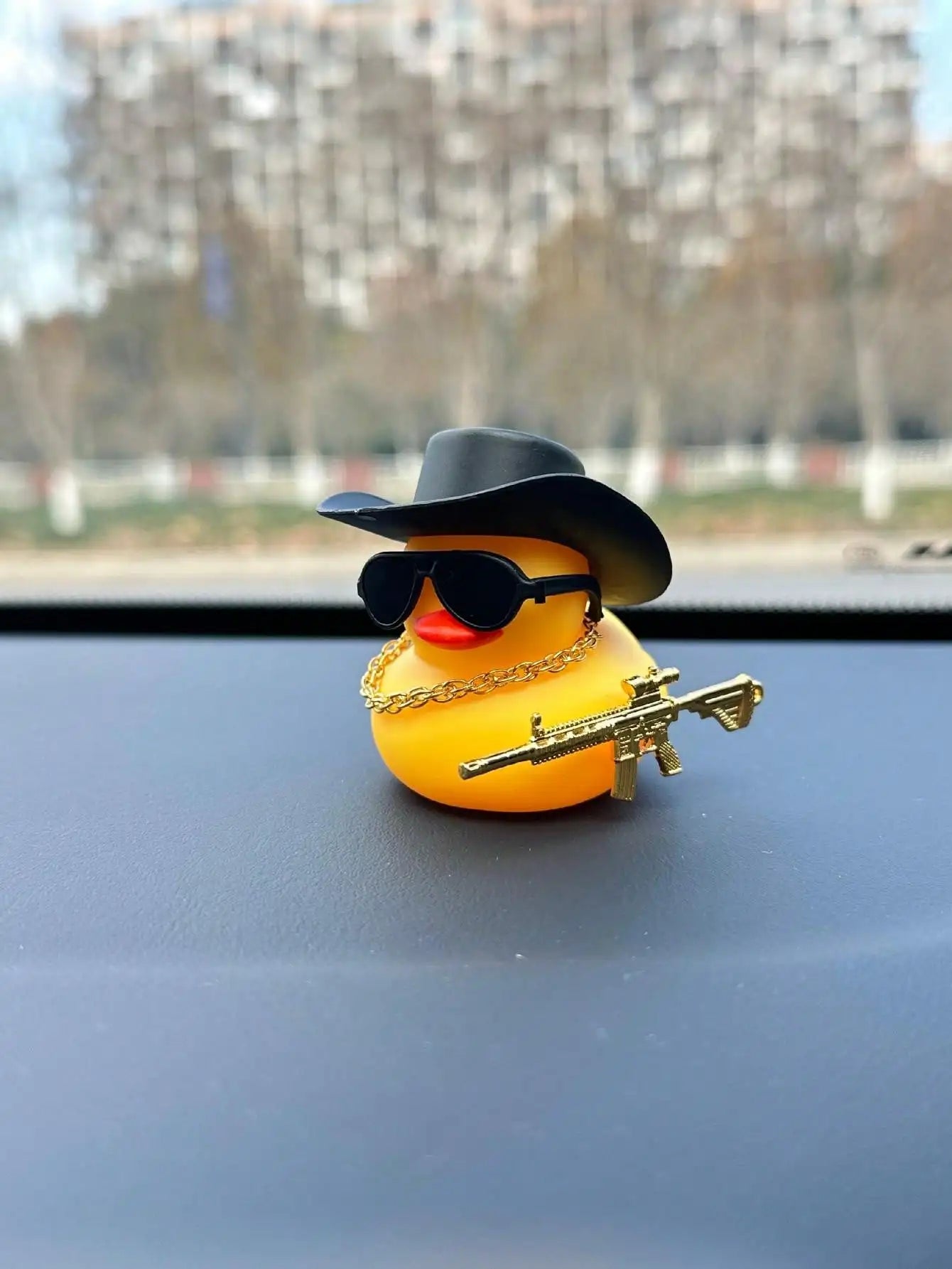 1Pc Cute & Cool Duck Shaped Car Interior Decorative Accessory