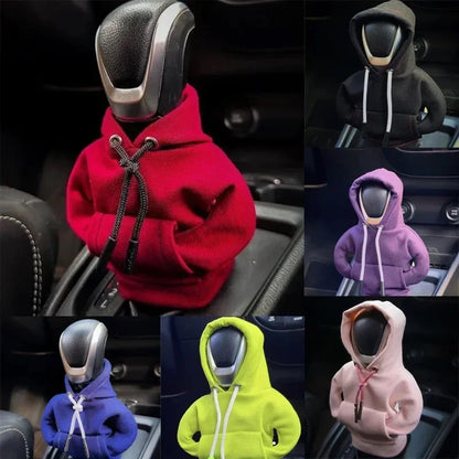 VIKEFON Car Gear Shift Washable Hoodie Decoration Funny Car Shift Lever Handle Kit Creative Universal Car Interior Accessories