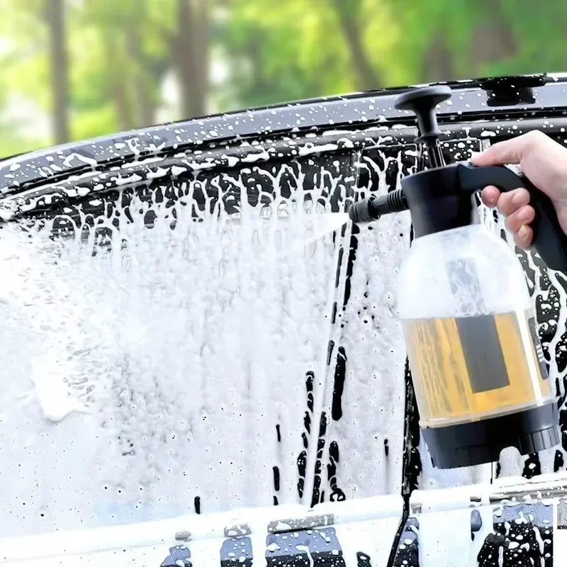 Car Wash Watering Can Hand-Pressed Car Wash Foam Watering Can Home Car 2L Flower Spray Watering Can Flower Watering Sprayer