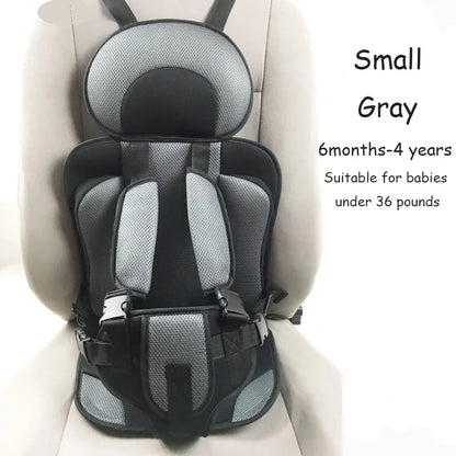 Child Safety Seat Mat for 6 Months to 12 Years Old Breathable Chairs Mats Baby Car Seat Cushion Adjustable Stroller Seat Pad