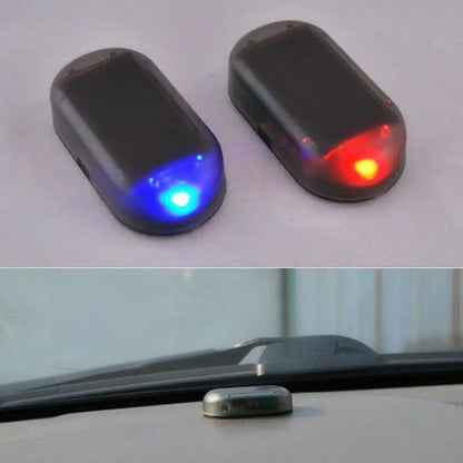 Car Fake Security Light Solar Powered Simulated Dummy Alarm Wireless Warning Anti-Theft Caution Lamp LED Flashing Lights