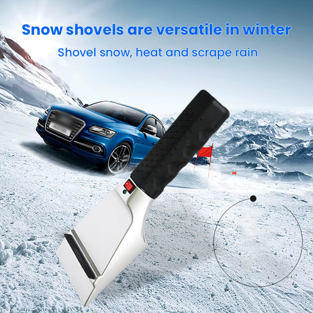 1PCS 12V Electric Heated Car Ice Scraper Automobiles Cigarette Lighter Snow Removal Shovel Auto Windshield Glass Defrost Tools