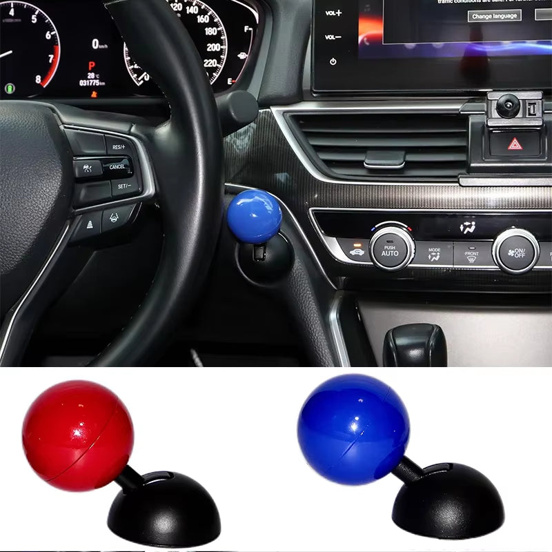 Car Start Button Joystick Decoration Fun Car One Click Start Button Engine Start Stop Button Car Game Console Joystick